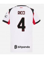 AC Milan Samuele Ricci #4 Bortedrakt Dame 2025-26 Korte ermer